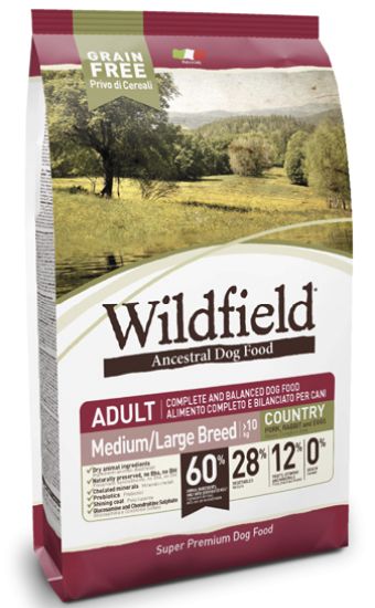 Immagine di NON PUBBLICATO WILDFIELD Adult COUNTRY Maiale,Coniglio,Uova taglie SMALL 2 kg