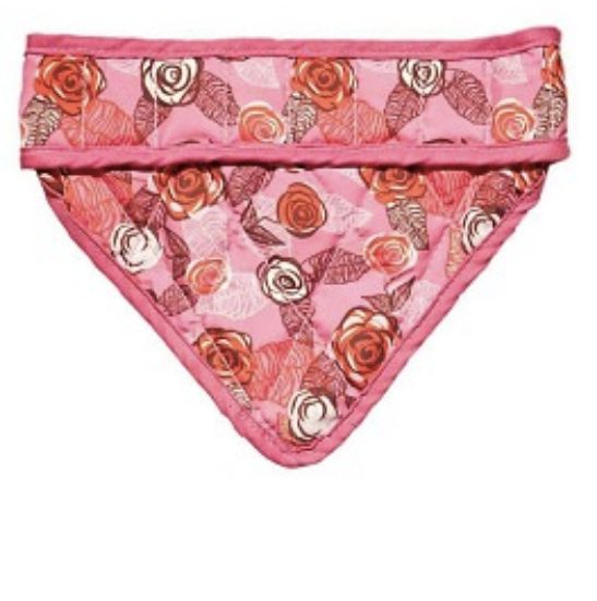 Immagine di AQUA COOLKEEPER PET BANDANA REFRIGERANTE ROSA ROSES TG 07 M COLLO CIRCONFERENZA DA 42 A 50 CM