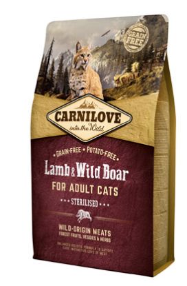 CARNILOVE AGNELLO/CINGHIALE GATTO ADULTO 2 KG STERILIZZATI