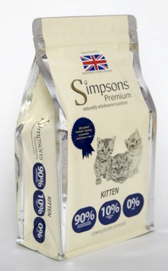 SIMPSONS PER GATTI CUCCIOLI CON IL 90% DI POLLO PESCE E TACCHINO DA 1,5 KG GRAIN FREE GATTO KITTEN