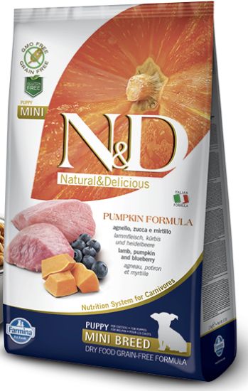 FARMINA Grain Free PUMPKIN PUPPY AGNELLO mirtillo zucca TG MINI 2,5 KG