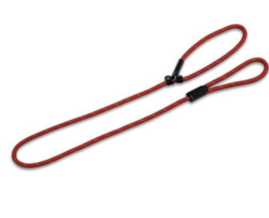 Immagine di GUINZAGLIO RETRIEVER RIFLETTENTE IN CORDA ROSSO 150 CM TONDO SOFFICE E RESISTENTE