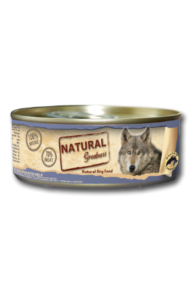 Immagine di NATURAL GREATNESS Umido CANE PESCE DI MARE CON KELP 156 gr NL