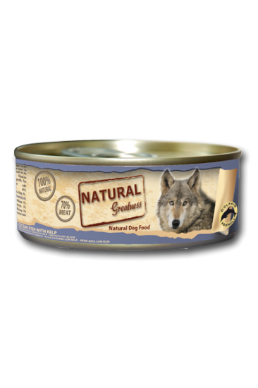Immagine di SALDI NATURAL GREATNESS Umido CANE PESCE DI MARE CON KELP 156 gr NL SCAD 1/2/26