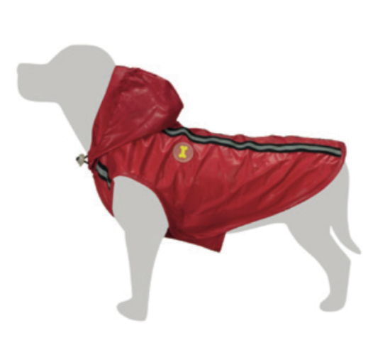 Immagine di KWAY CAPPOTTINO IMPERMEABILE ROSSO CON CAPPUCCIO TG 7 85 CM LUNGHO ANTIPIOGGIA (NO IMBOTTITURA)