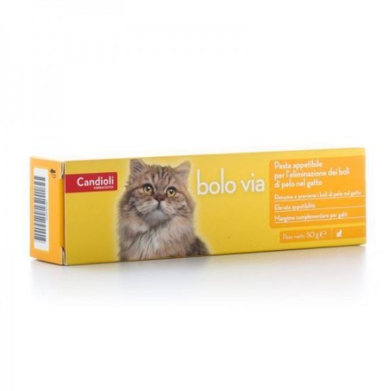 Immagine di CANDIOLI BOLO VIA ELIMINAZIONE BOLI DI PELO GATTI 50 gr GATTO