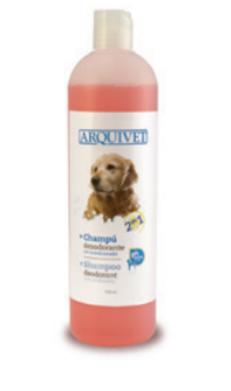 Negozio prodotti CANI E GATTI. SHAMPOO DEODORANTE PER CANI 2  IN 1 750 ml (shampoo e balsamo)