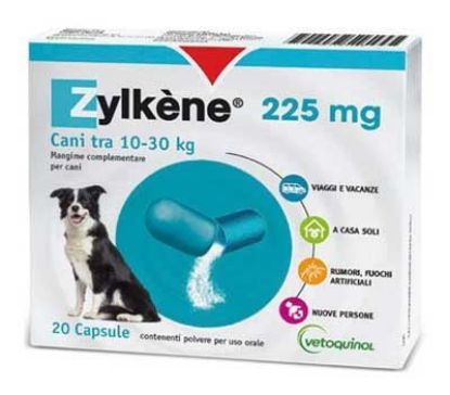 Immagine di VETOQUINOL ZYLKENE 225 mg 20 CAPSULE CANI TRA 10 e 30 kg