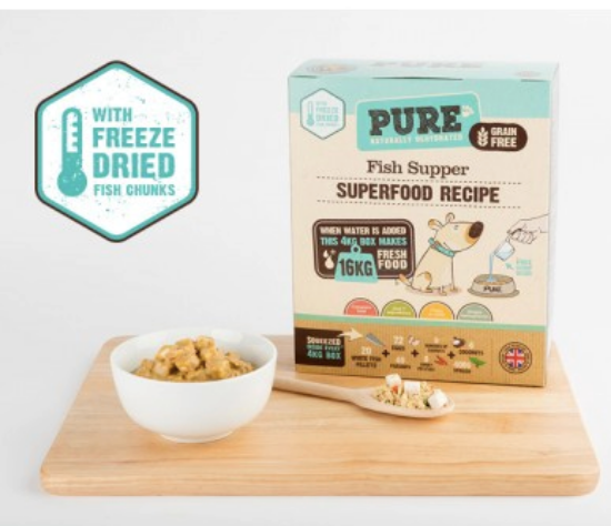 Immagine di OUTLET DANNEGGIATO PURE FISH SUPPER 4 KG Gusto PESCE CIBO CANE LIOFILIZZATO RAW