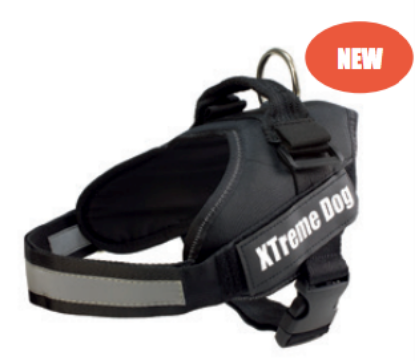 Immagine di PETTORINA  CANE XTREME DOG NERO Taglia L circonf. torace 61-77cm ( 26-35kg)