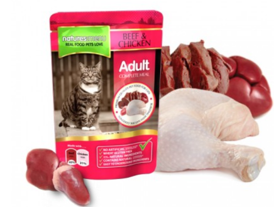 Immagine di NATURES MENU UMIDO GATTO POLLO E MANZO 100 gr