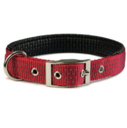 Immagine di SALDI COLLARE NYLON MORBIDO ROSSO 2 CM x 45 cm (da 39 a 45 cm di dimensione collo)