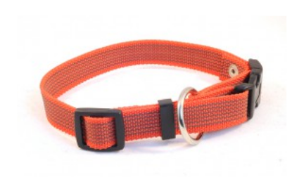 Immagine di BELLEPET COLLARE IN GOMMA ANTISTRAPPO ROSSO tg M da 40 - 52 cm x 19 mm