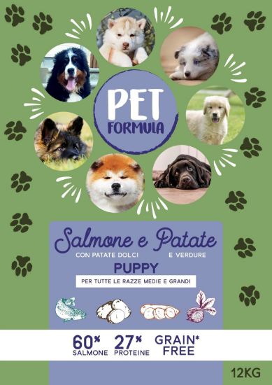 PETFORMULA SALMONE & PATATE PUPPY GRAIN FREE 12 KG LISTINO 2020