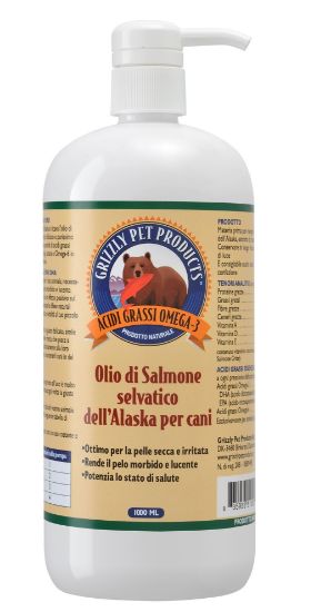 Immagine di OLIO DI SALMONE SELVATICO dell'Alaska GRIZZLY OIL 1 LITRO