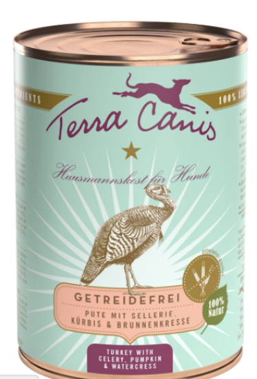 Immagine di TERRA CANIS UMIDO GRAIN FREE TACCHINO CON SEDANO ZUCCA E CRESCIONE  DA 400 gr