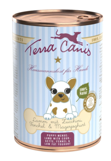 Immagine di TERRA CANIS UMIDO PUPPY Gluten Free AGNELLO Con ZUCCHINE FINOCCHIO E YOGURT MAGRO DA 400 gr terracanis