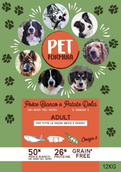 Immagine di PETFORMULA ADULTO PESCE BIANCO DEI MARI DEL NORD 20 KG   GRAIN FREE