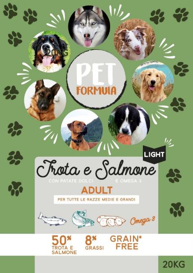 Immagine di PETFORMULA LIGHT/SENIOR TROTA ADULTO GRAIN FREE  20 KG 