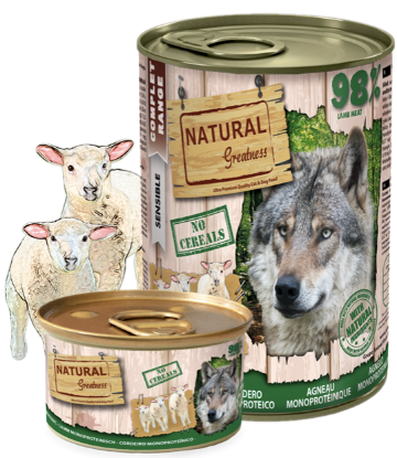 Immagine di NATURAL GREATNESS UMIDO CANE MONO AGNELLO  Da 170 Gr LIST. 2023