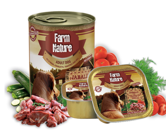 Immagine di FARM NATURE UMIDO CANE CINGHIALE con ZUCCHINE E POMODORO DA 400 gr