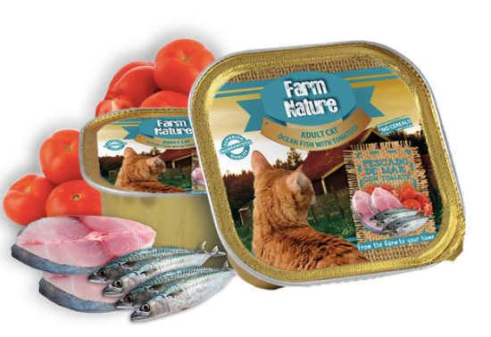 Immagine di FARM NATURE UMIDO GATTO PESCE AZZURRO con POMODORI 100 gr
