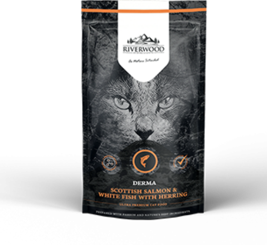 Immagine di RIVERWOOD GATTO ADULTO DERMA SALMONE SCOZZESE, ARINGA E PESCE BIANCO 300 MG GRAIN FREE