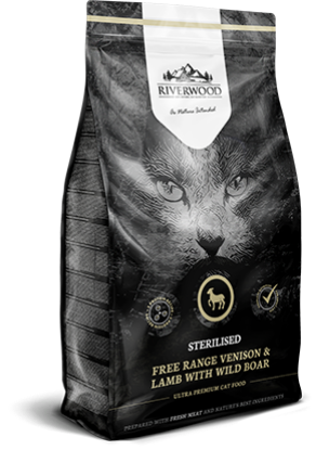 RIVERWOOD carnilove GATTO STERILIZZATO ADULTO CERVO, AGNELLO E CINGHIALE 2 KG GRAIN FREE