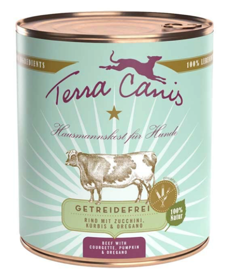Immagine di TERRA CANIS UMIDO GRAIN FREE MANZO CON ZUCCHINE ZUCCA e ORIGANO da 800 gr terracanis