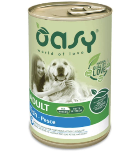 Immagine di Oasy LIFESTAGE UMIDO CANE Lattina 400 Gr Gusto PESCE
