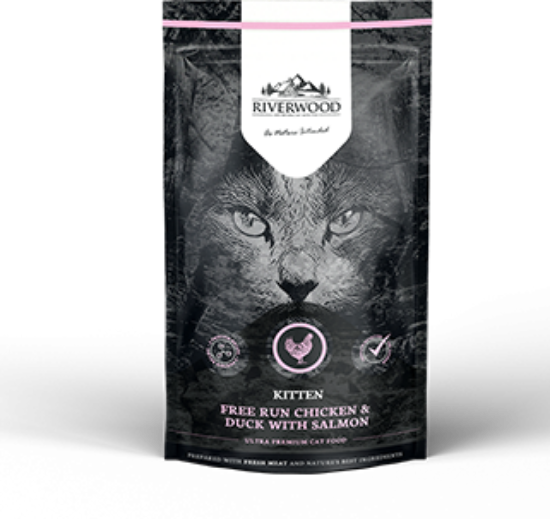 Immagine di RIVERWOOD GATTO KITTEN POLLO, ANATRA e SALMONE 300 MG GRAIN FREE CUCCIOLI