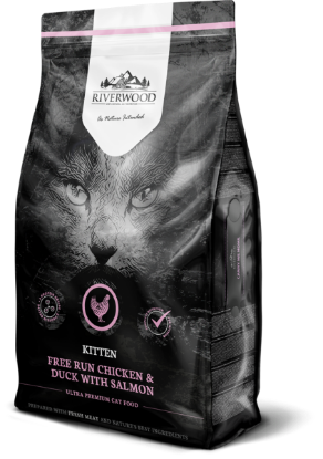 Immagine di RIVERWOOD GATTO KITTEN POLLO, ANATRA e SALMONE 6 KG GRAIN FREE CUCCIOLI