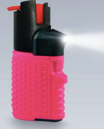 Immagine di CUSTODIA ROSA Con LUCE LED compatibile Spray Diva #sicurezza CANI