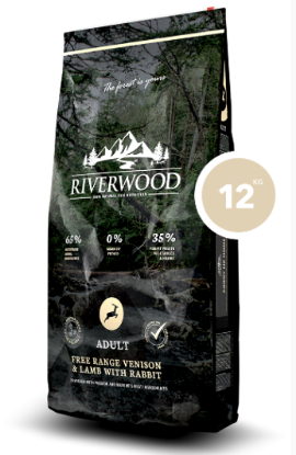 Immagine di OUTLET DANNEGGIATO RIVERWOOD CANE 65/35 ADULT CERVO, AGNELLO E CONIGLIO 12 KG GRAIN FREE