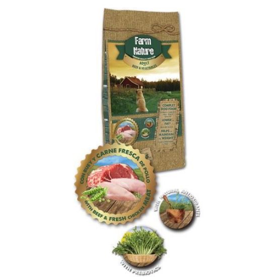 Immagine di OUTLET DANNEGGIATO FARM NATURE MANZO & VERDURE 18 kg NL