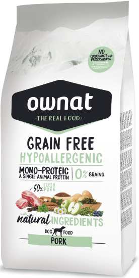 OWNAT MAIALE LINEA HYPO Per CANE ADULTO 3 KG GRAIN FREE