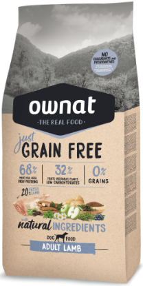 OWNAT LINEA JUST AGNELLO CANE ADULTO 14 KG GRAIN FREE 