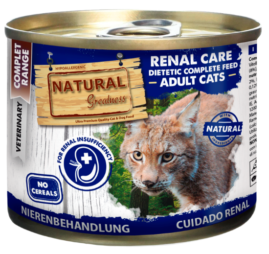 NATURAL GREATNESS UMIDO GATTO VETERINARY DIETS RENAL 200 Gr Per Controllo Funzionalità Renali