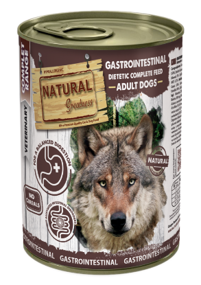 NATURAL GREATNESS UMIDO CANE VETERINARY DIETS GASTROINTESTINAL 400 Gr per controllo funzionalità intestinali