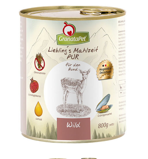 GRANATAPET UMIDO Grain Free Ipoallergenico PUR ALLA SELVAGGINA 400 GR LIEBLING's MAHLZEIT