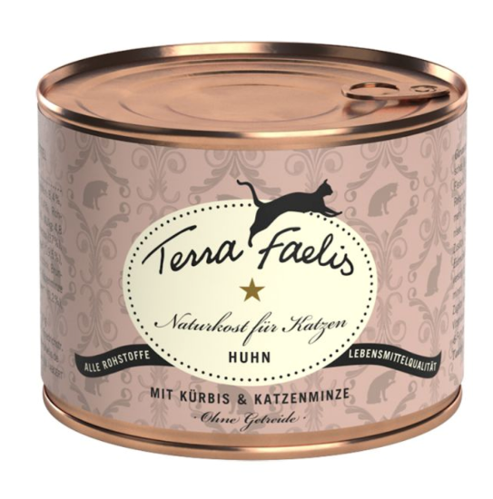 TERRA FAELIS UMIDO GATTO GRAIN FREE POLLO CON ZUCCA E Erba Gatta Da 200 Gr 