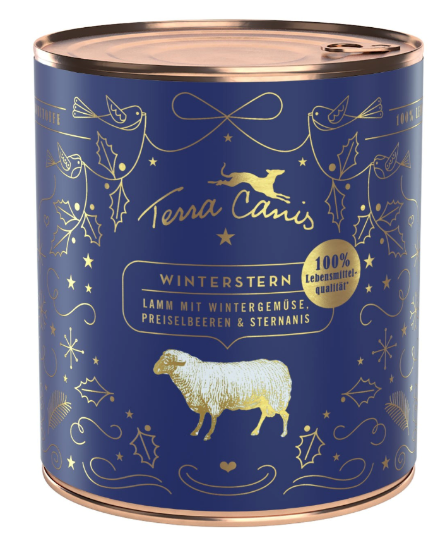 TERRA CANIS UMIDO GRAIN FREE AGNELLO Con VERDURE INVERNALI E MIRTILLO ROSSO Da 800 Gr Terracanis 