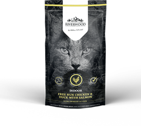 Immagine di RIVERWOOD GATTO ADULTO INDOOR POLLO, ANATRA e SALMONE 300 MG GRAIN FREE