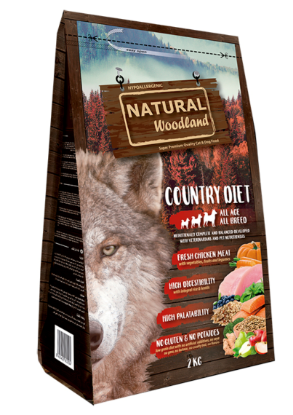 NATURAL WOODLAND COUNTRY DIET TACCHINO POLLO 2 KG Low Grain