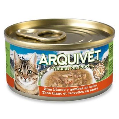 ARQUIVET UMIDO GATTO TONNO BIANCO E GAMBERETTI 80  gr