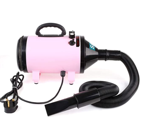 SOFFIATORE CANI 2800W ROSA velocità e temp regolabile 20-75 