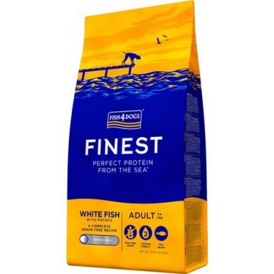 FISH4DOGS Finest PESCE BIANCO ADULTO 6 KG PICCOLE TAGLIE