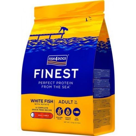 FISH4DOGS Finest ADULTO PESCE BIANCO 1,5 KG PICCOLE TAGLIE