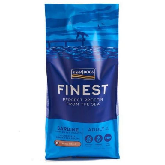 FISH4DOGS Finest SARDINE 1,5 KG ADULT TAGLIE PICCOLE MINI 