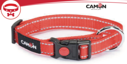 COLLARE REFLEX LOW TENSION ROSSO 2,5 CM x 42-68 cm (da 42 a 68 cm di dimensione collo)